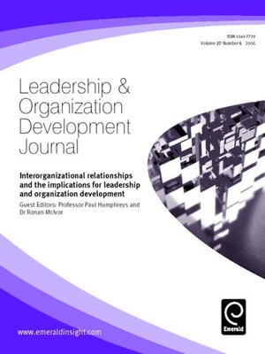 cover image of Leadership & Organizational Development Journal, Volume 27, Issue 6